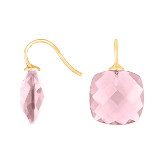 Verg. S. Ohrring Quarz-Glas Facettiert Farbe11