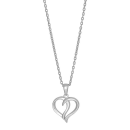 Silber Halskette mit Zirkonia