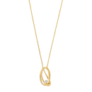 14kt. Gold Anhänger 0,06ct. W/SI