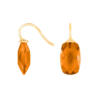 Verg. S. Ohrring Quarz-Glas Facettiert Farbe76