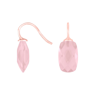 Rosév S. Ohrring Quarz-Glas Facettiert Farbe25
