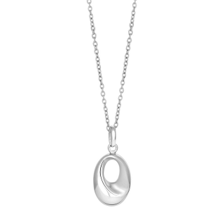 Rhod. Silberanhänger m/cz und Kette