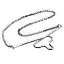 Krawattenkette Silber