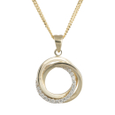 8kt. Goldanhänger m/8kt.Kette