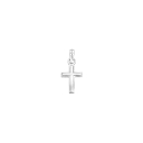 Rhodiniertes Silber kreuz 10mm