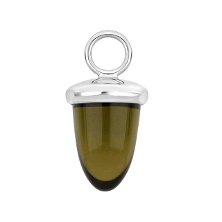 Quarz-Glas Eichelform Farbe61 - rh - Stück