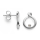 925/- Ohrstecker matt., Brillanten 0,02ct W-SI