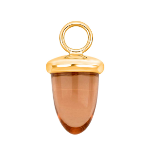 Quarz-Glas Eichelform Farbe12 - vg - Stück