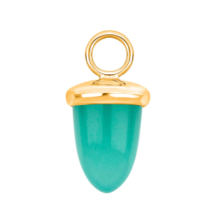 Quarz-Glas Eichelform Farbe49 - vg - Stück