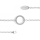 925/- Armband, rho. matt./Poliert, 19cm, 2,87mm