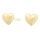 14kt. goldohrringe Herz