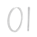 14kt. Weissgoldohrringe m/dia. 0.15ct W/SI