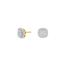 14kt. Goldohrringe m/dia. 0.29ct W/SI