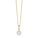 14kt. Gold Anhänger mit FWP + 0,035ct TW/SI