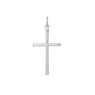 Rhodinierter Silber Kreuz 30mm