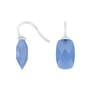 Rhod. S. Ohrring Quarz-Glas Facettiert Farbe39