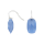 Rhod. S. Ohrring Quarz-Glas Facettiert Farbe39