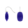 Rhod. S. Ohrring Quarz-Glas Facettiert Farbe45