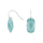 Rhod. S. Ohrring Quarz-Glas Facettiert Farbe47