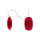 Rhod. S. Ohrring Quarz-Glas Facettiert Farbe50