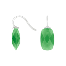 Rhod. S. Ohrring Quarz-Glas Facettiert Farbe65