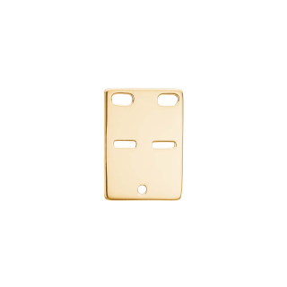 8kt. Gold ID Plate 14x20mm