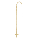 14kt. Goldohrringe m/Kreuz PIERCE52 1 Stück