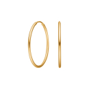 14kt. Goldohrringe 28mm