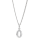 Rhod. Silberanhänger "O" 12mm