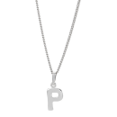 Rhod. Silberanhänger "P" 12mm