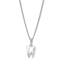Rhod. Silberanhänger "W" 12mm