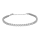 Rhodiniertes Silber Tennisarmband mit Zirkonia