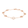 Rosévergoldetes Sil Armband ANNANOR 6mm