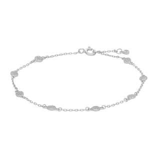 Rhodiniertes Sil Armband ANNIENOR 3,5mm