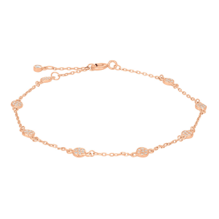 Rosévergoldetes Sil Armband ANNIENOR 3,5mm