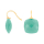 Verg. S. Ohrring Quarz-Glas Facettiert Farbe49