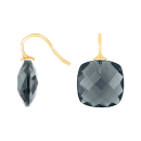 Verg. S. Ohrring Quarz-Glas Facettiert Farbe91