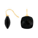 Verg. S. Ohrring Quarz-Glas Facettiert Farbe95