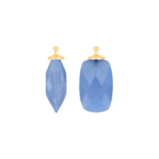 Quarz-Glas Facettiert Farbe39 - vg - Paar
