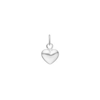 Siersbøl Silber Rhod. Anhänger/Charm Herz 9mm