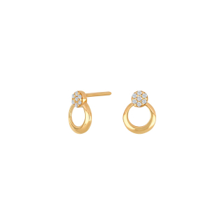 8kt. Goldohrringe m/cz