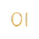 8kt. Goldcreolen m/cz