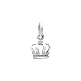 Siersbøl Silber Rhodinierter Anhänger/Charm Krone