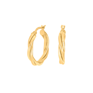 8kt. Goldohrringe 20mm