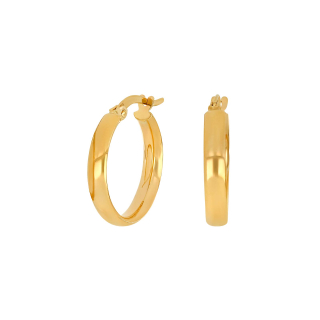 8kt. Goldohrringe 18mm