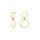8kt. Goldohrringe