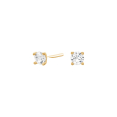8kt. Goldohrringe m/4mm cz
