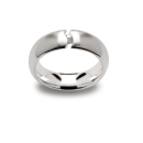 925/- Ring matt., dia. 0,03CT W-SI