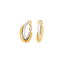 8kt. Gold Creolen bicolor