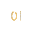 14kt. Goldohrringe m/dia. 0.10ct W/SI
